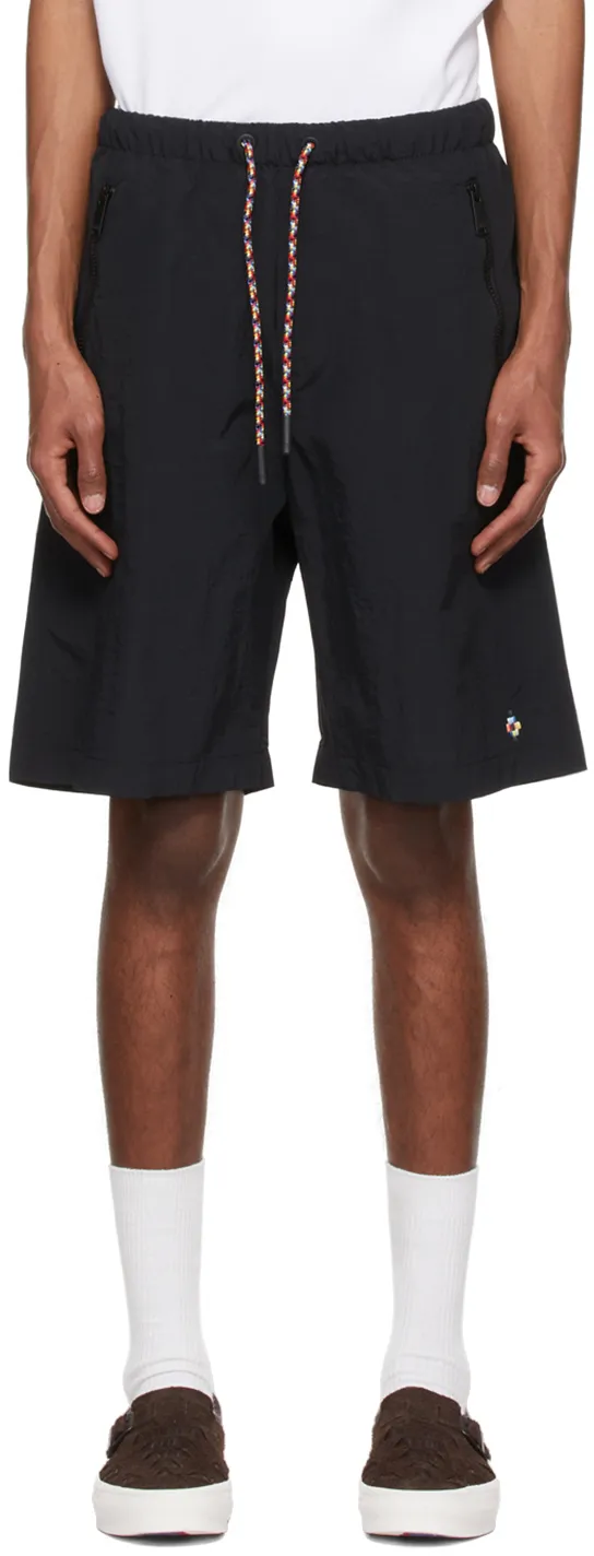 County Of Milan Logo Embroidered Drawstring Shorts