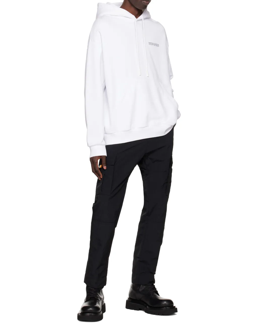 County Of Milan Tempera Cross Drawstring Hoodie