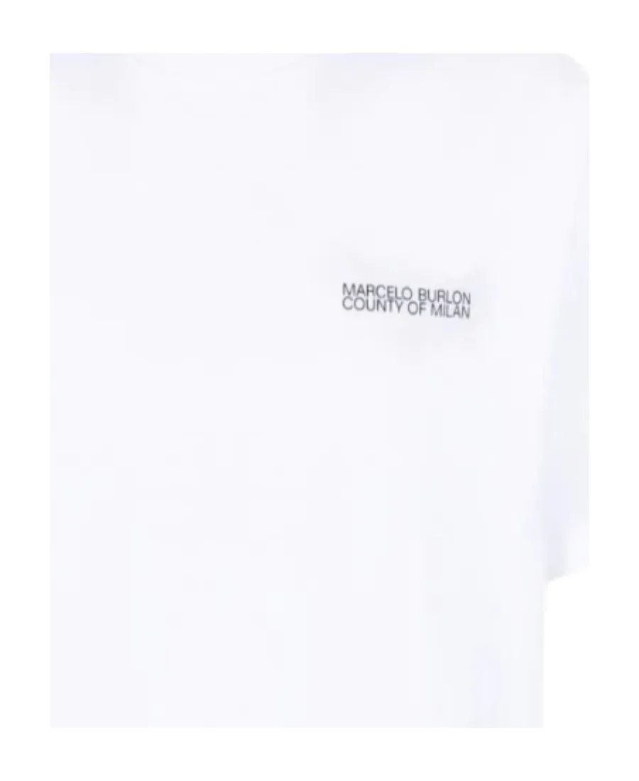 County Of Milan Tempera Cross Crewneck T-Shirt