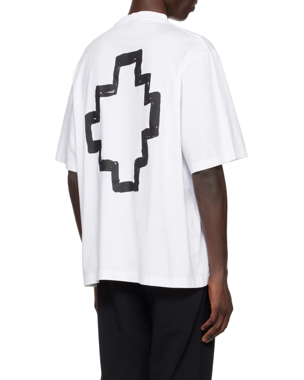 County Of Milan Tempera Cross Crewneck T-Shirt