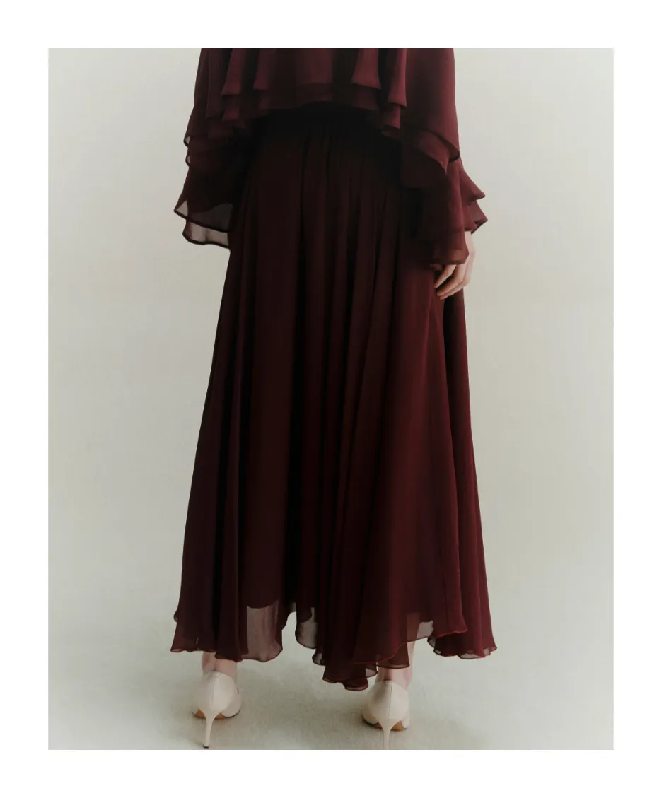 Long Georgette Skirt
