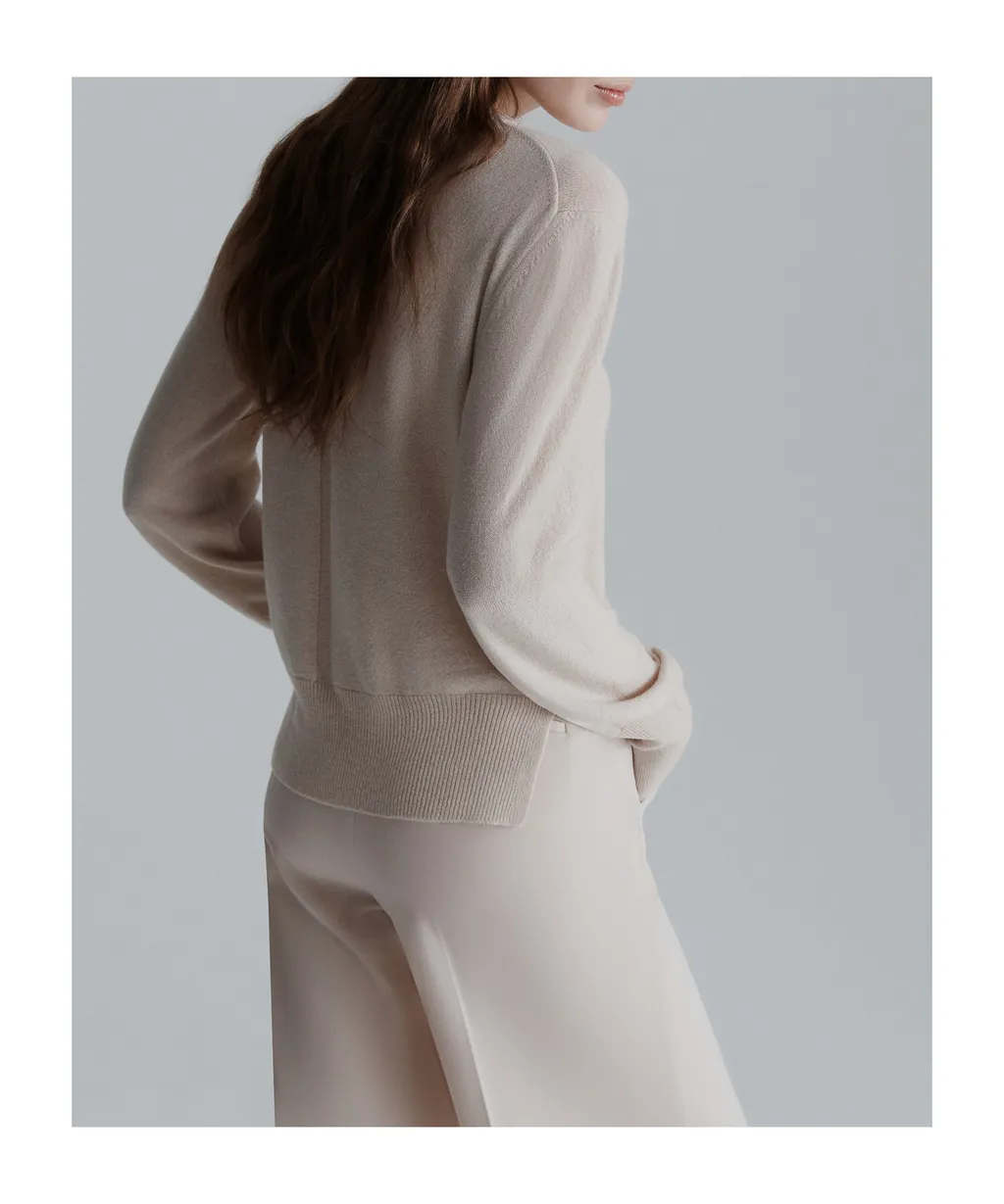 Pure Cashmere Crew-Neck Sweater