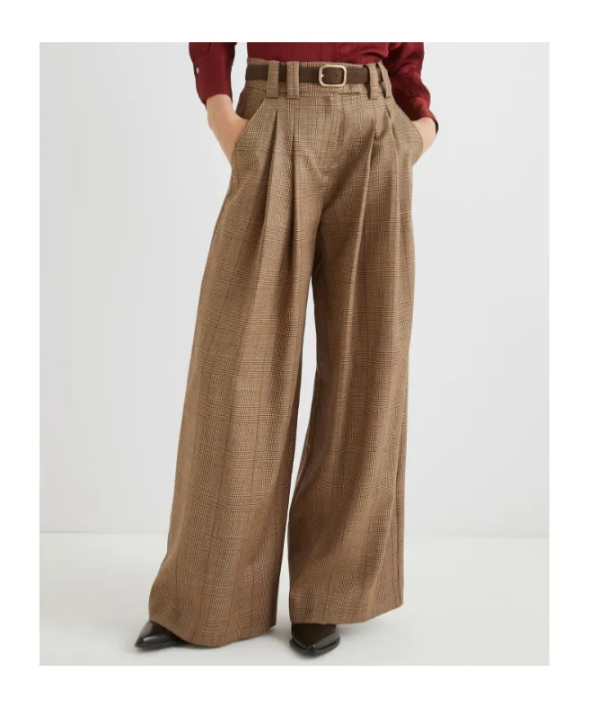 Wool Palazzo Trousers