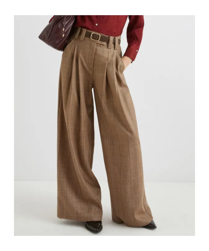 Wool Palazzo Trousers