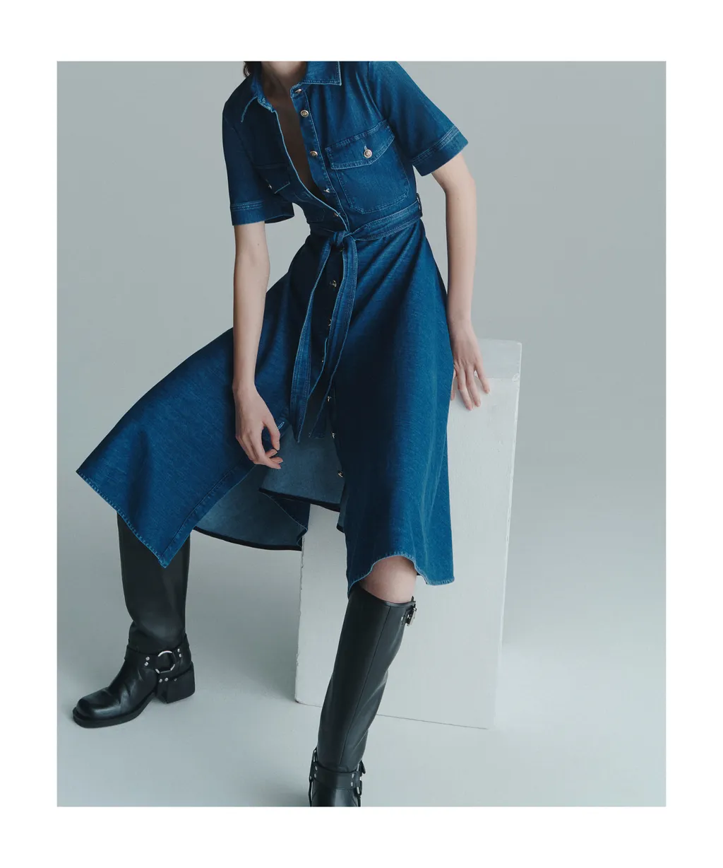 Denim Shirt Dress