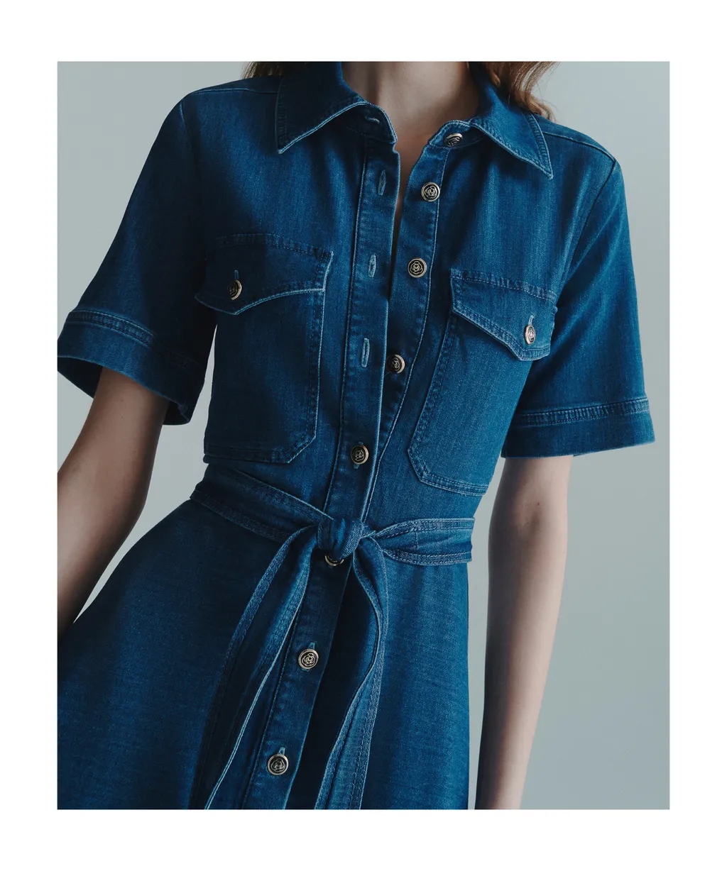 Denim Shirt Dress