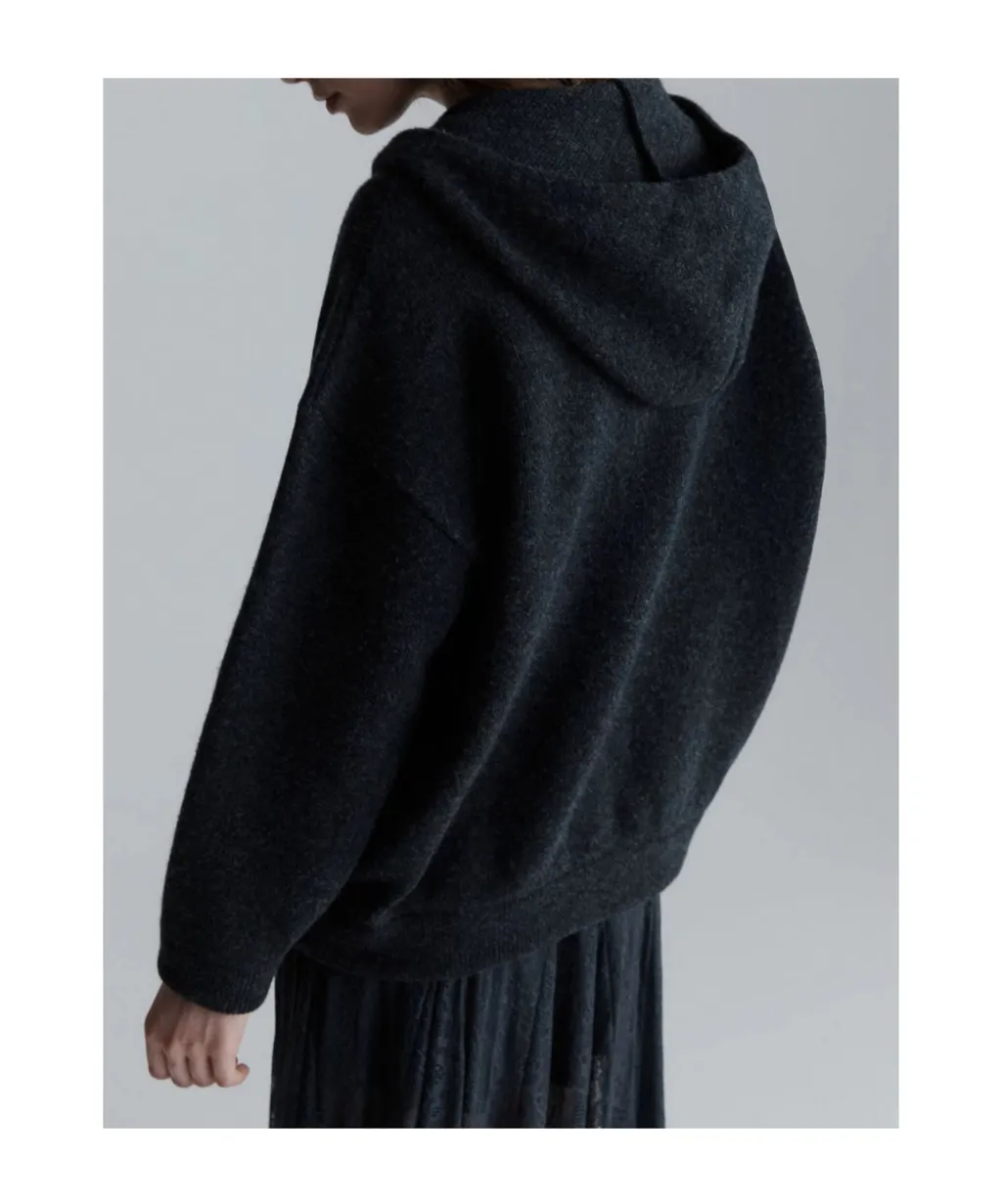 Pure Wool Knit Sweatshirt