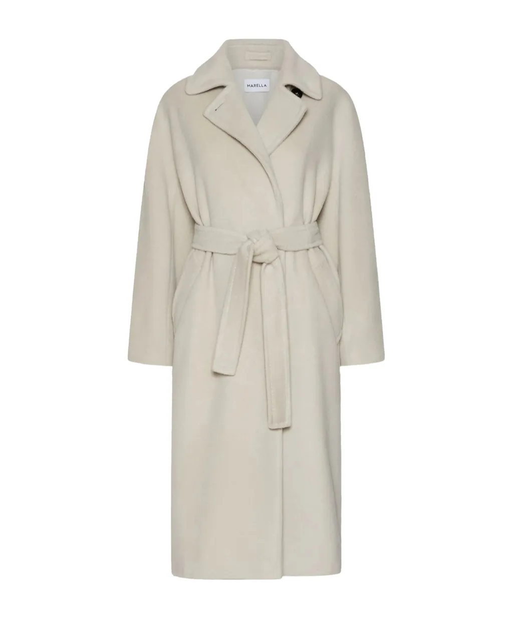 Double-Breasted Beaver Cloth Coat