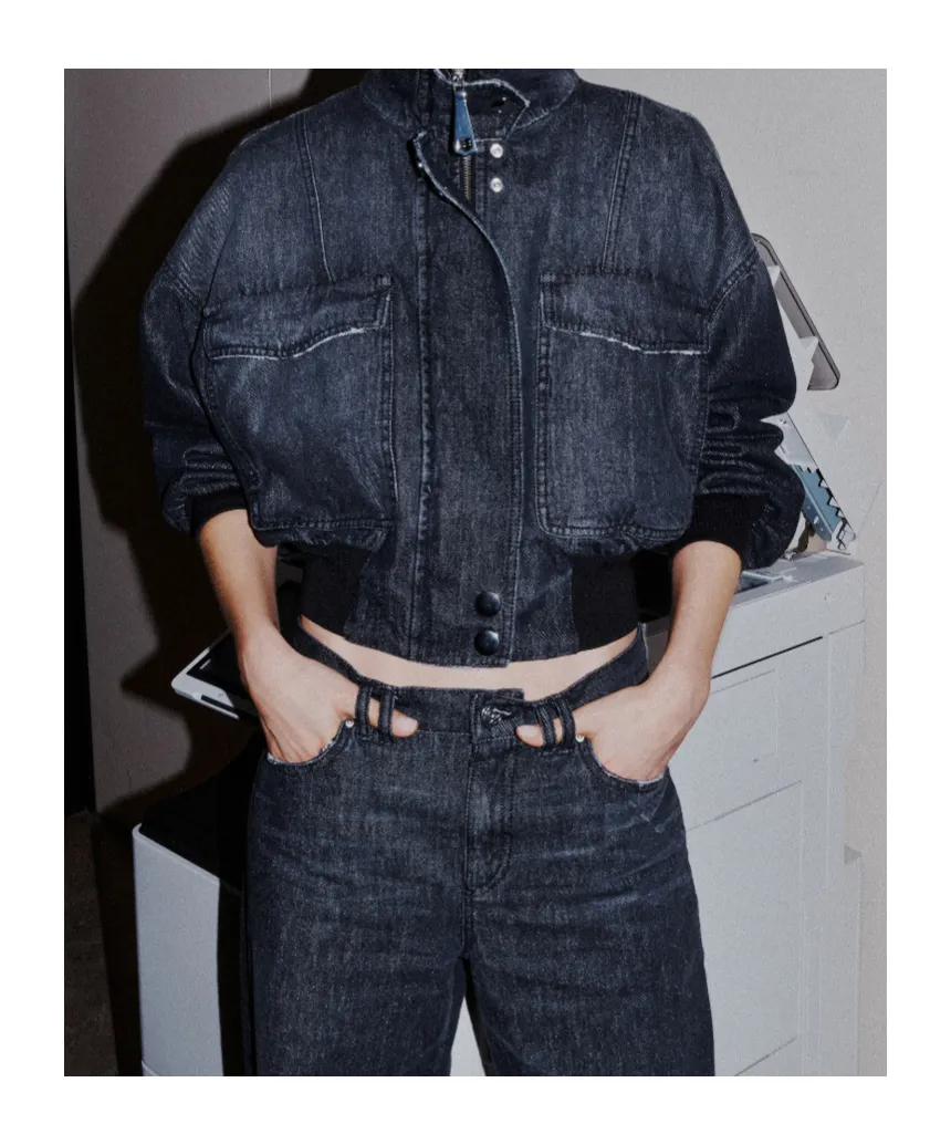 Denim Bomber Jacket