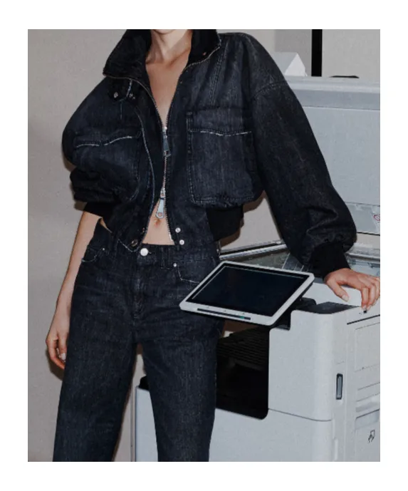 Denim Bomber Jacket