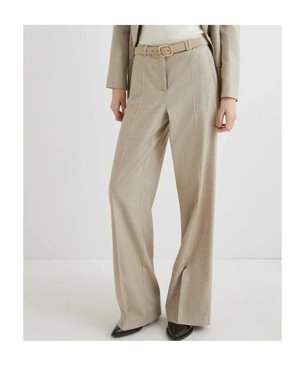 Sable Straight-Leg Trousers