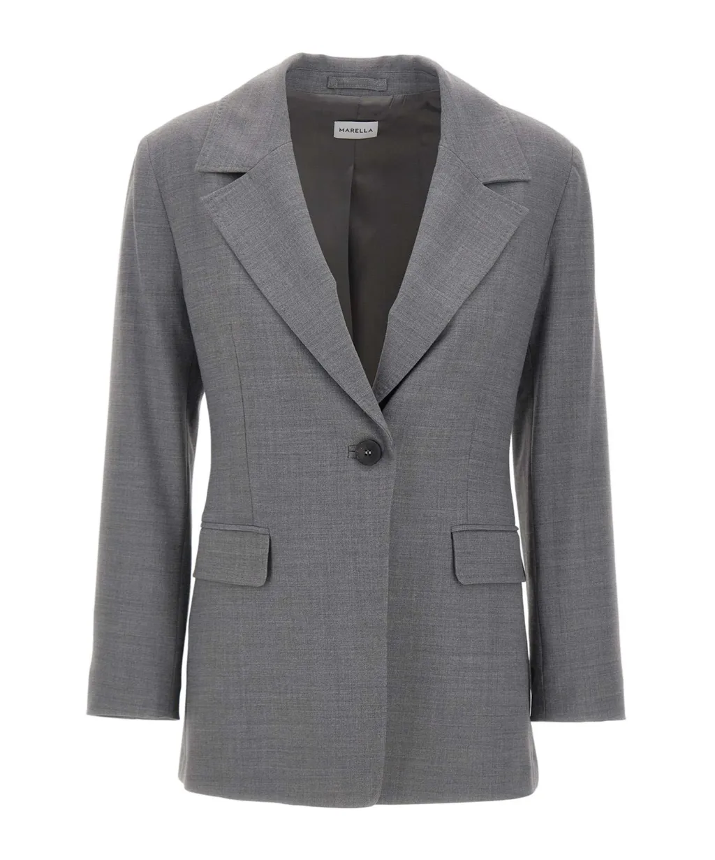 Long-Sleeved Suit Jacket