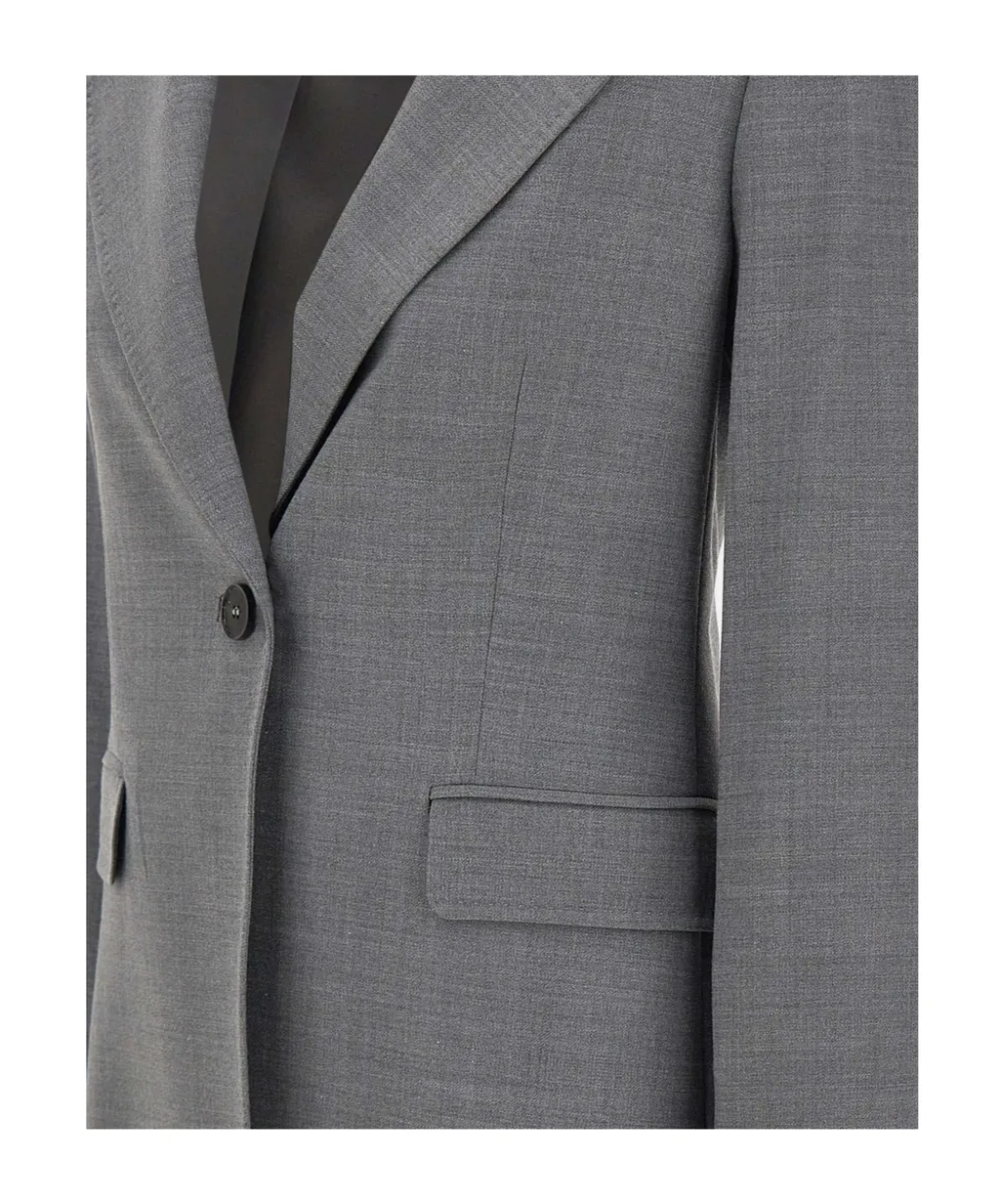 Long-Sleeved Suit Jacket