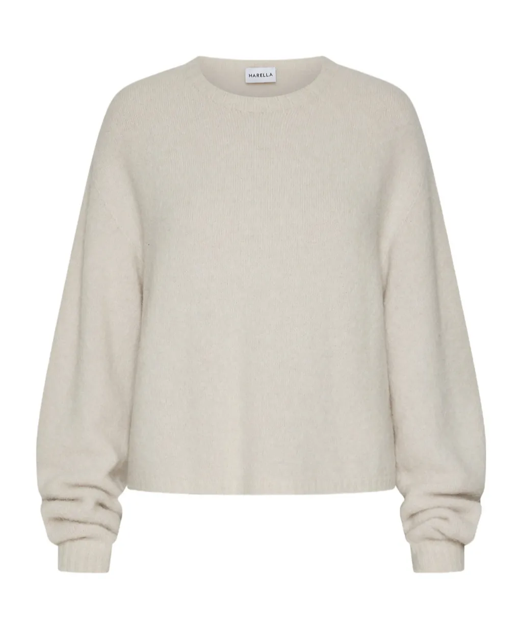 Stretch Alpaca Crew-Neck Sweater