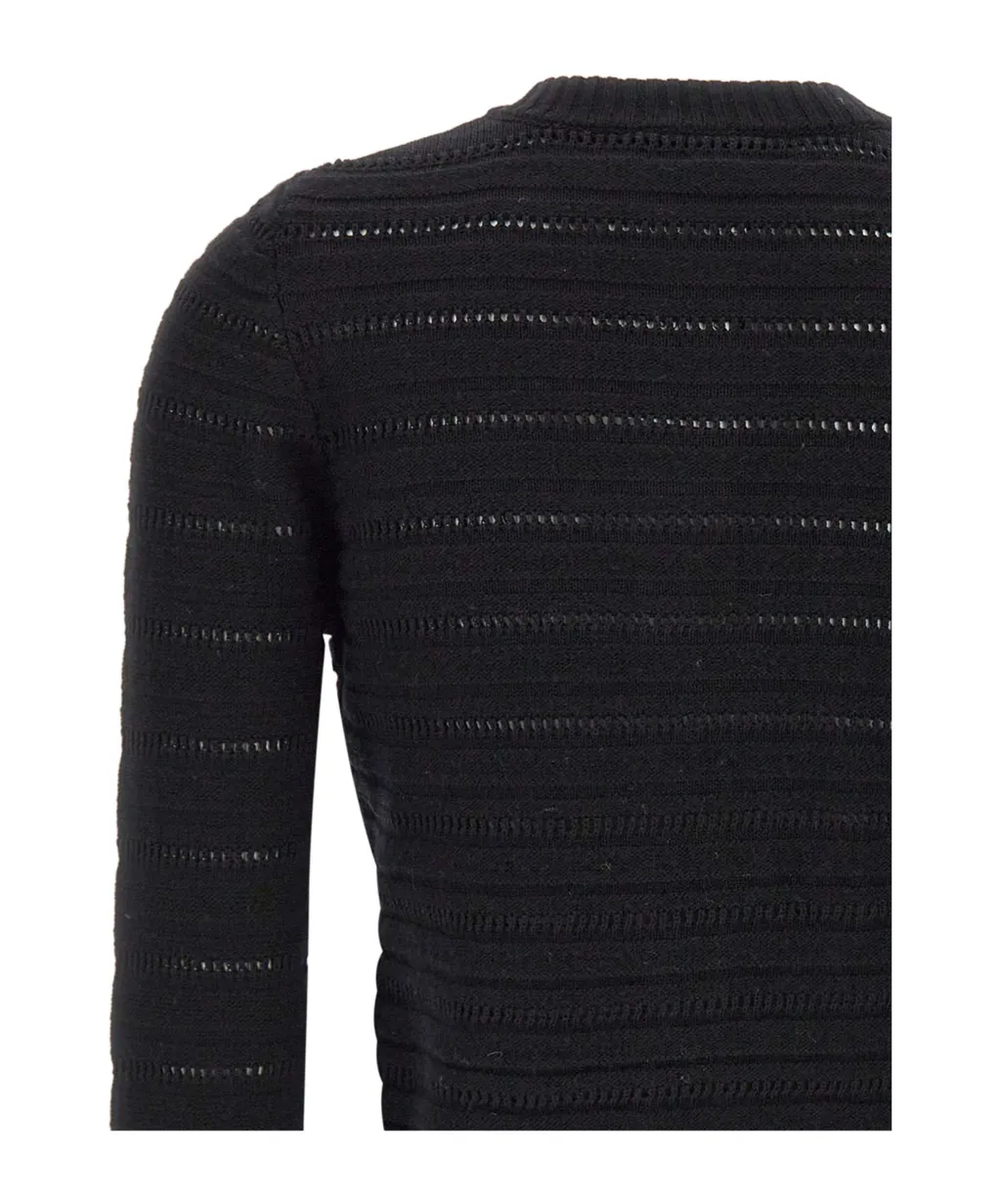 Long-Sleeved Knitted Cardigan
