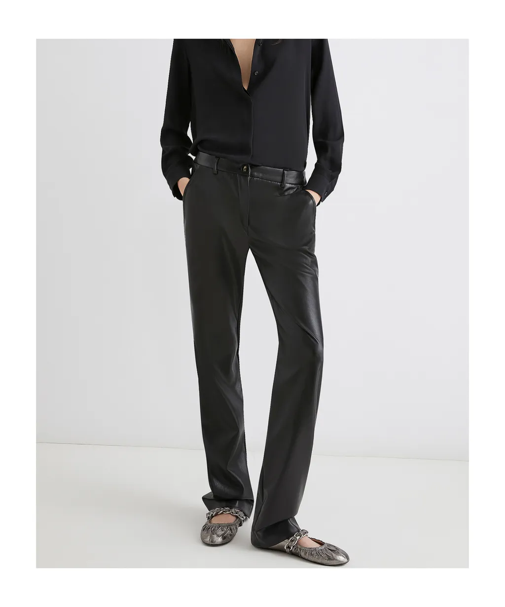 Coated Jersey Trousers