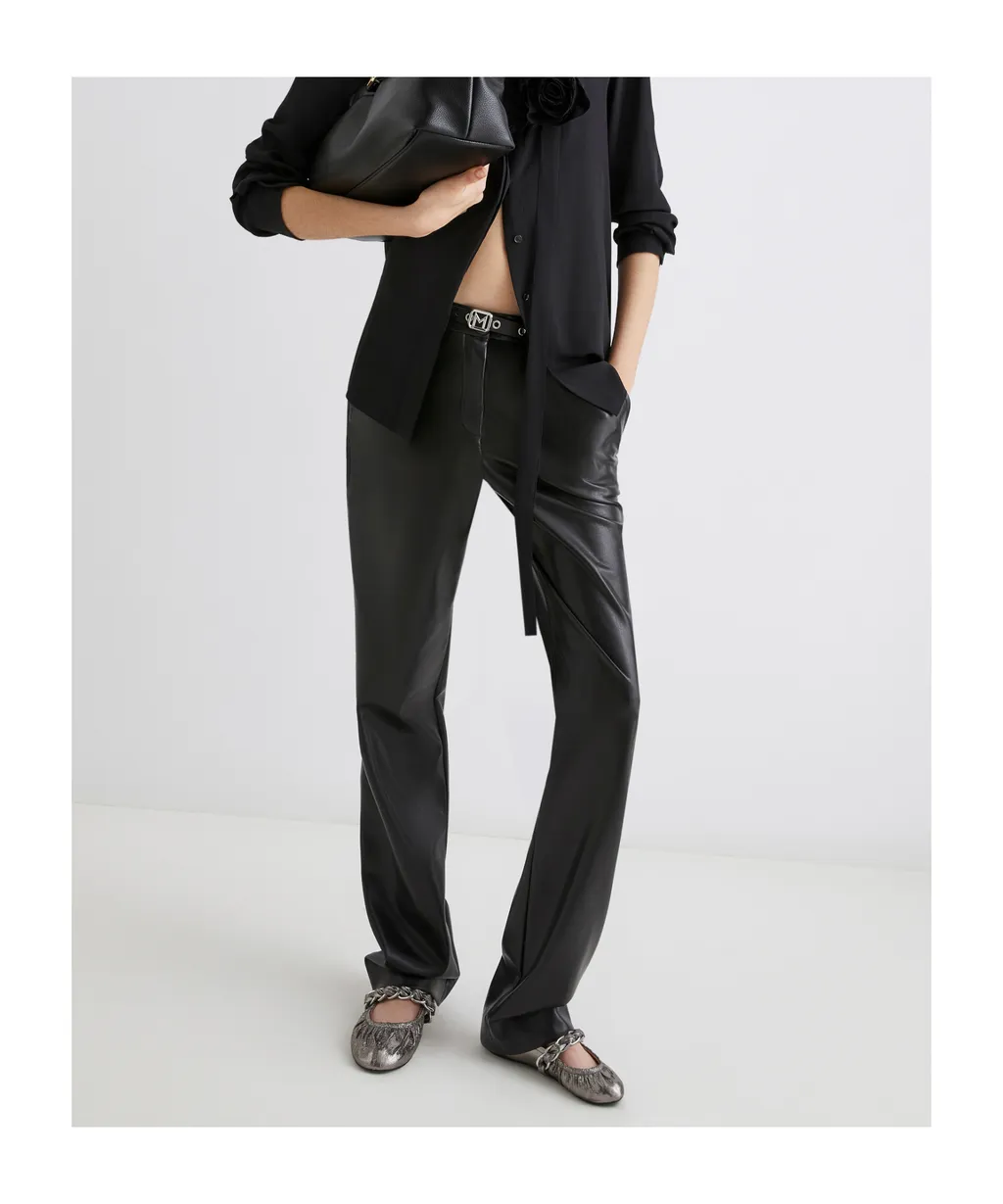 Coated Jersey Trousers