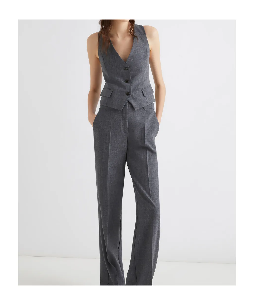 Wool-Blend Gilet