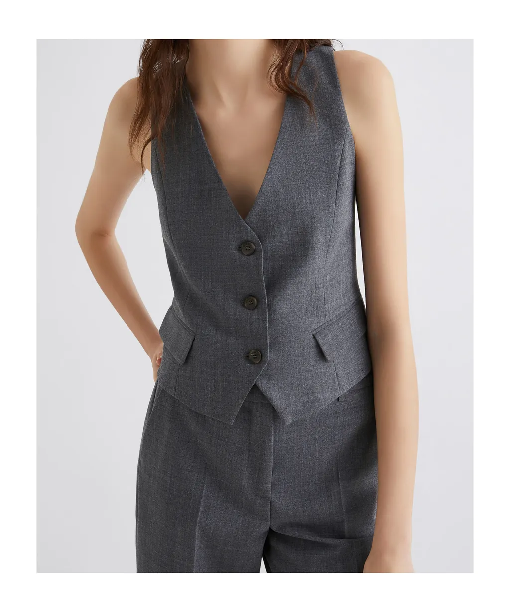 Wool-Blend Gilet
