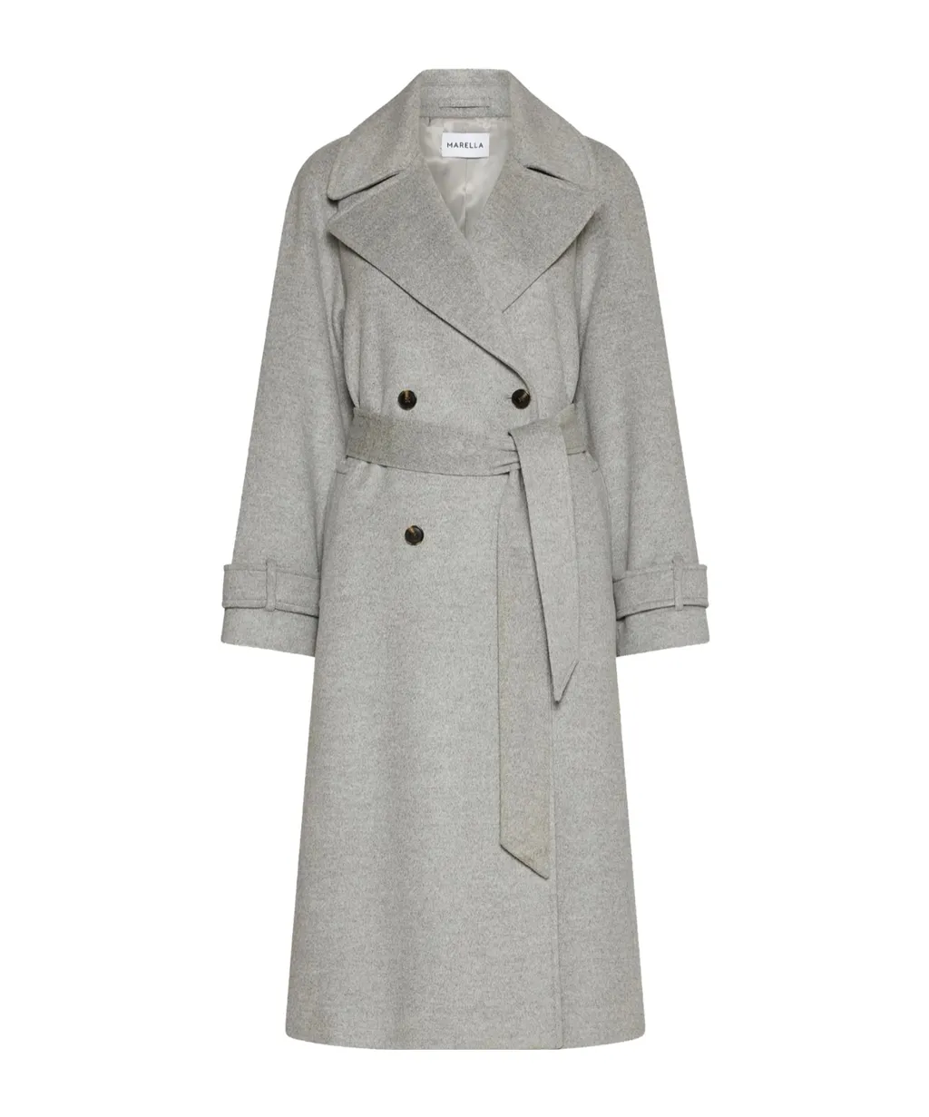 Wool And Cashmere Broadcloth Coat