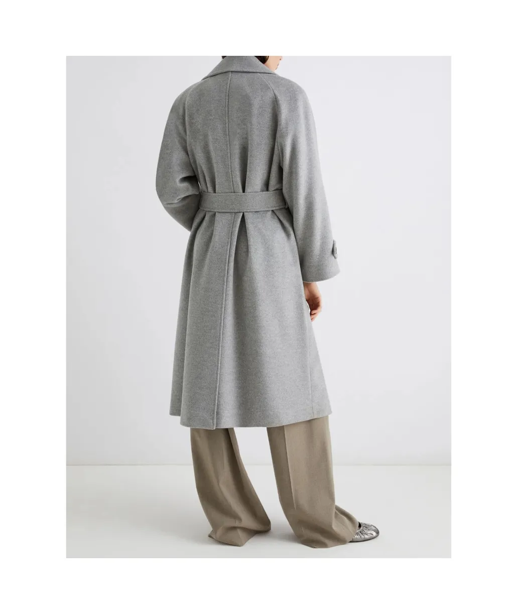 Wool And Cashmere Broadcloth Coat