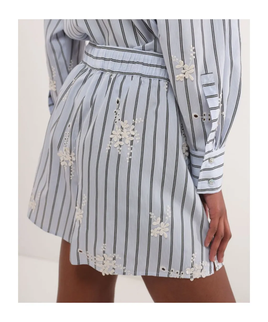 Poplin Elasticated-Waist Shorts