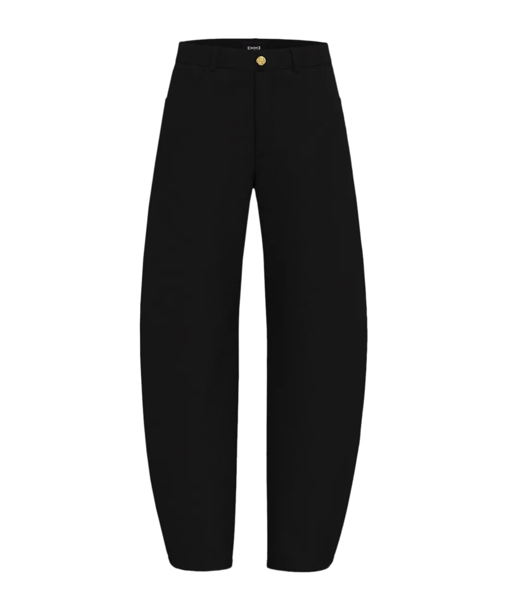 5-Pocket Barrel-Leg Trousers