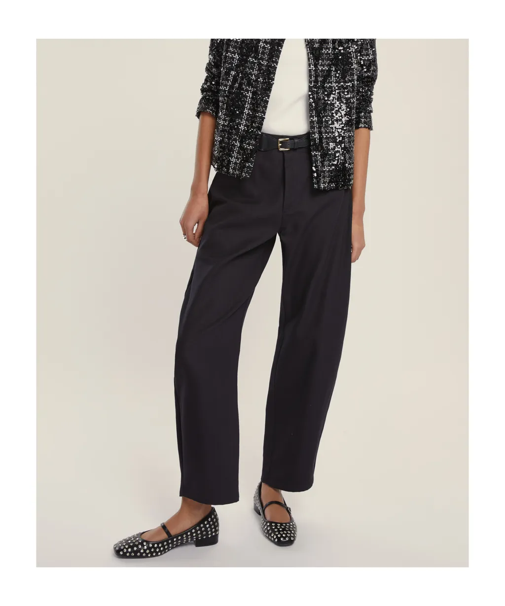 5-Pocket Barrel-Leg Trousers