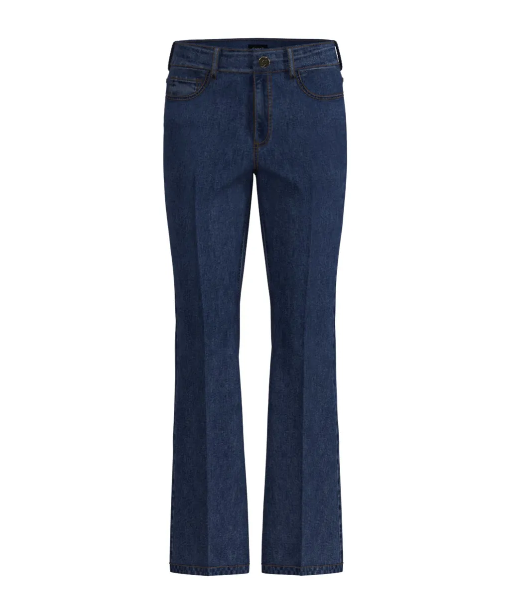 Slim-Fit Flared Cropped Jeans