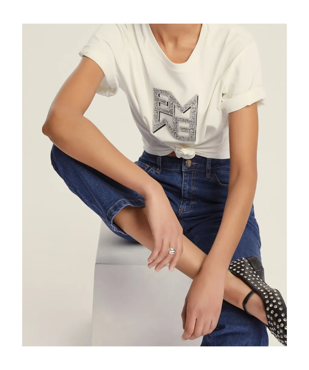 Slim-Fit Flared Cropped Jeans