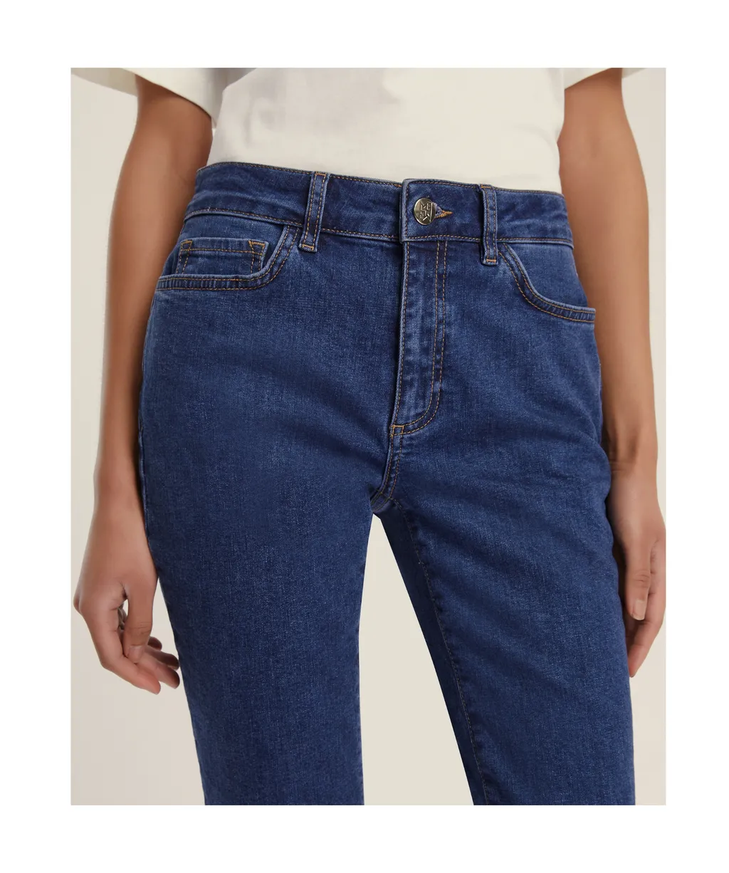Slim-Fit Flared Cropped Jeans