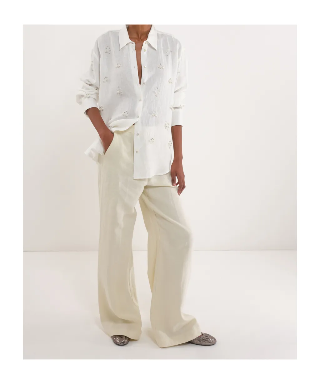 Linen And Cotton Trousers