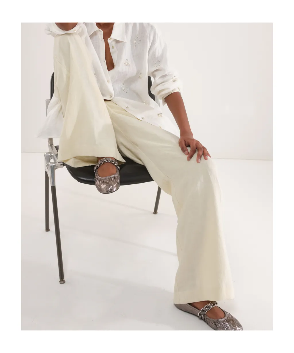 Linen And Cotton Trousers