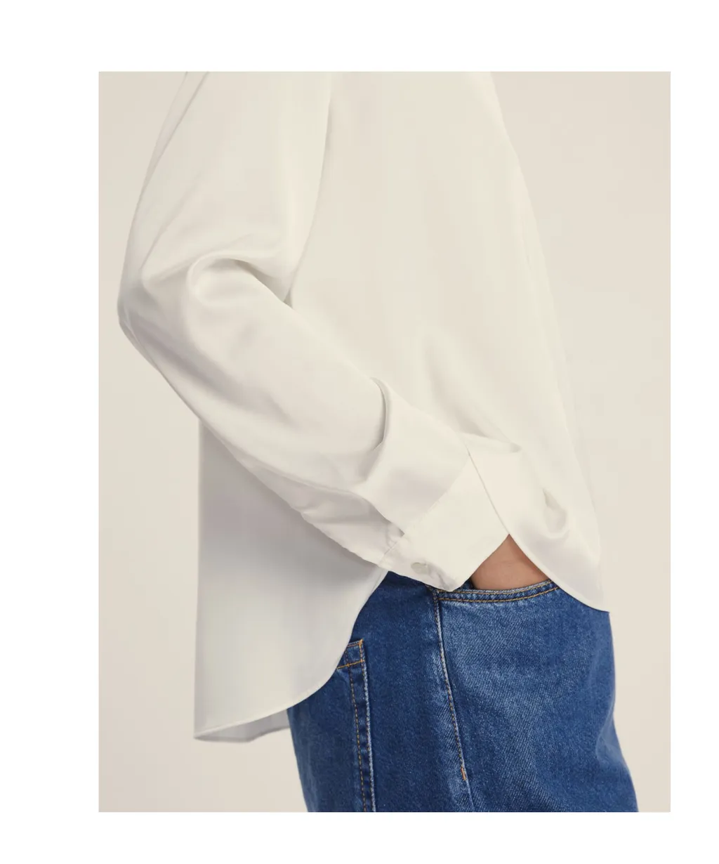 Stretch Satin Blouse