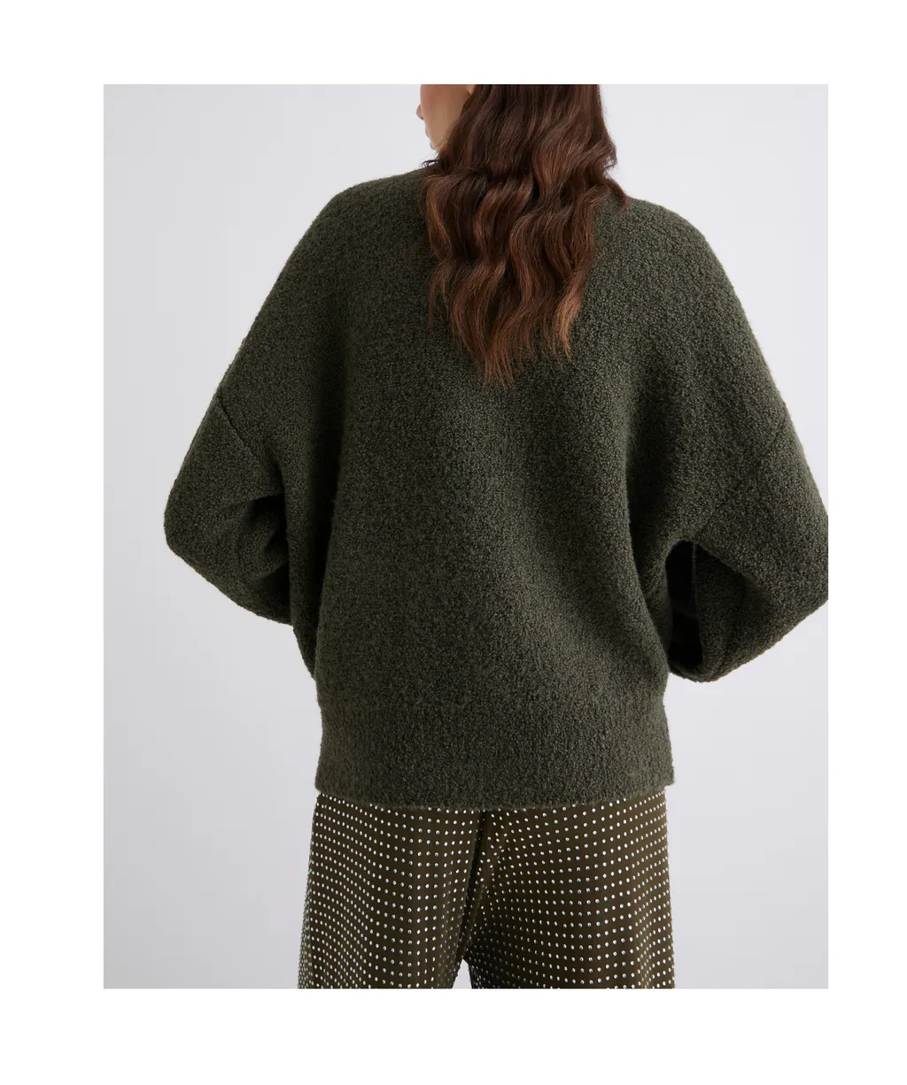 Bouclé Bomber Jacket