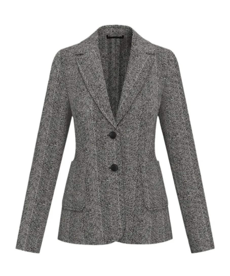 Feminine Basketweave Jacket