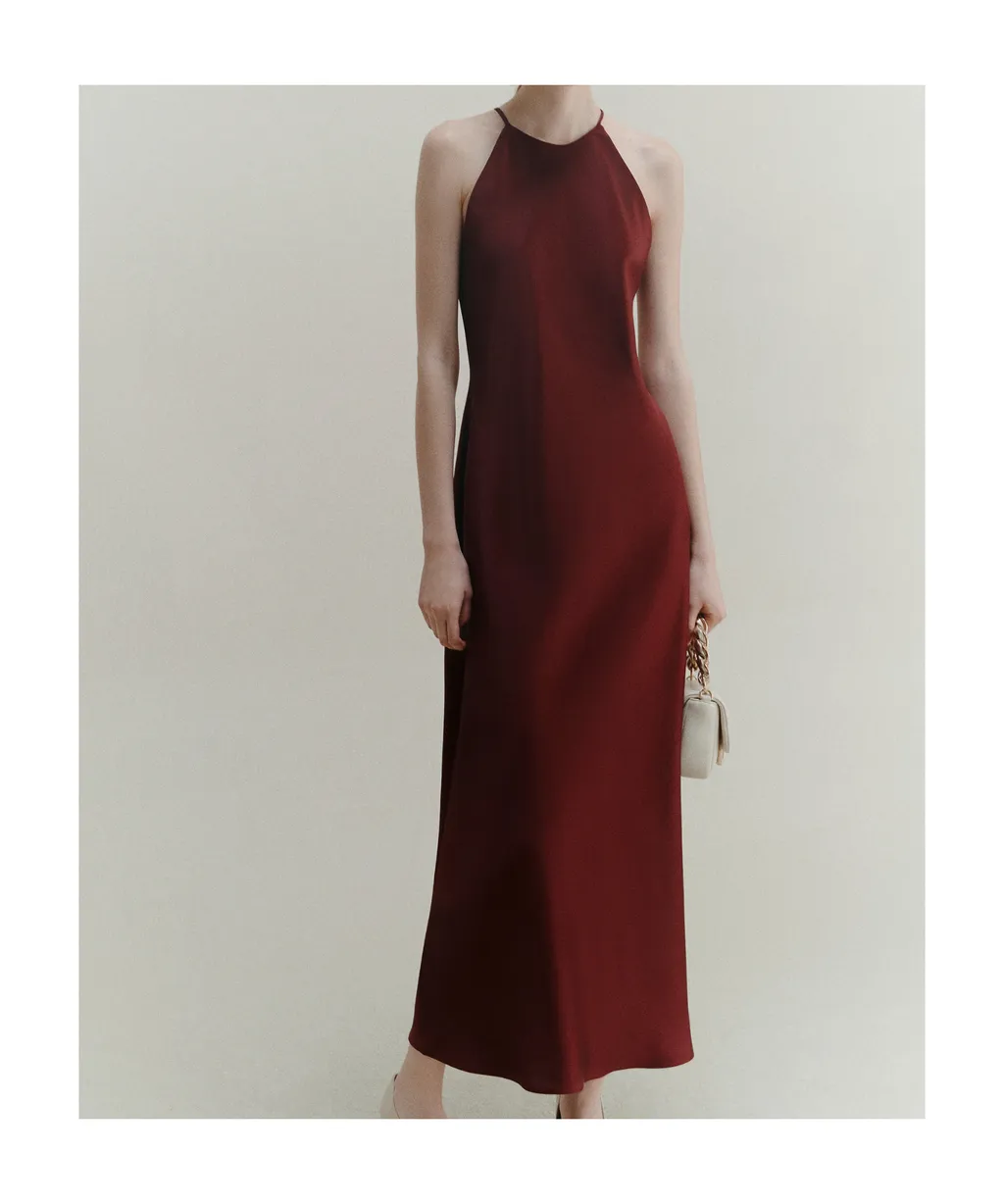 Fluid Satin Dress