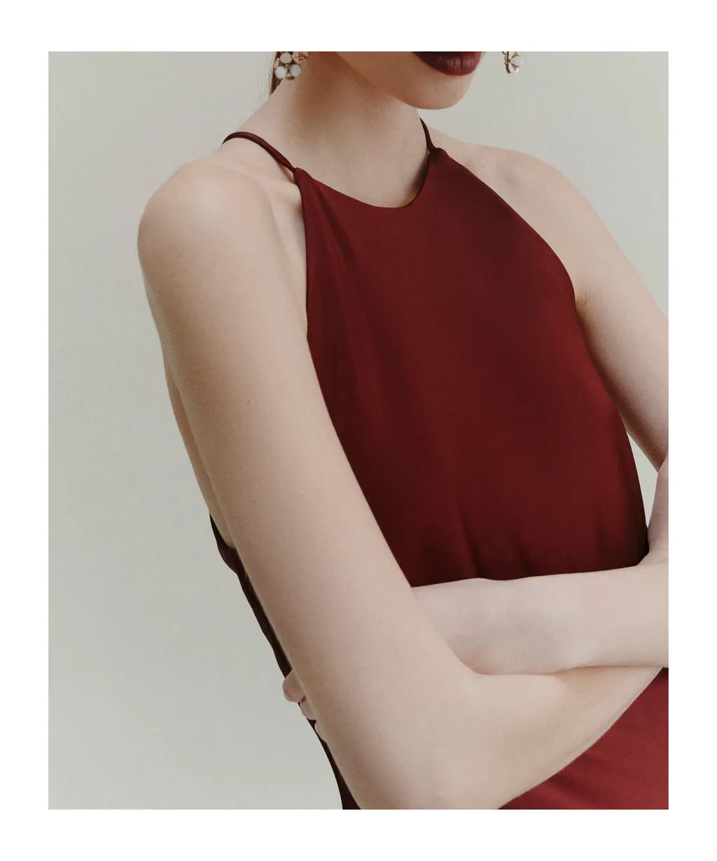Fluid Satin Dress