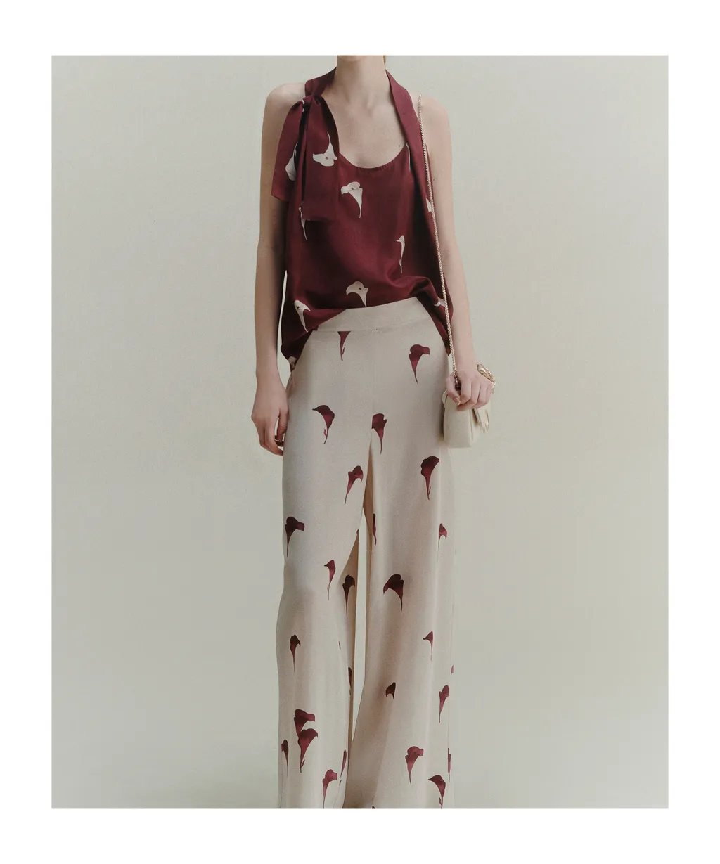 Printed Silk Top