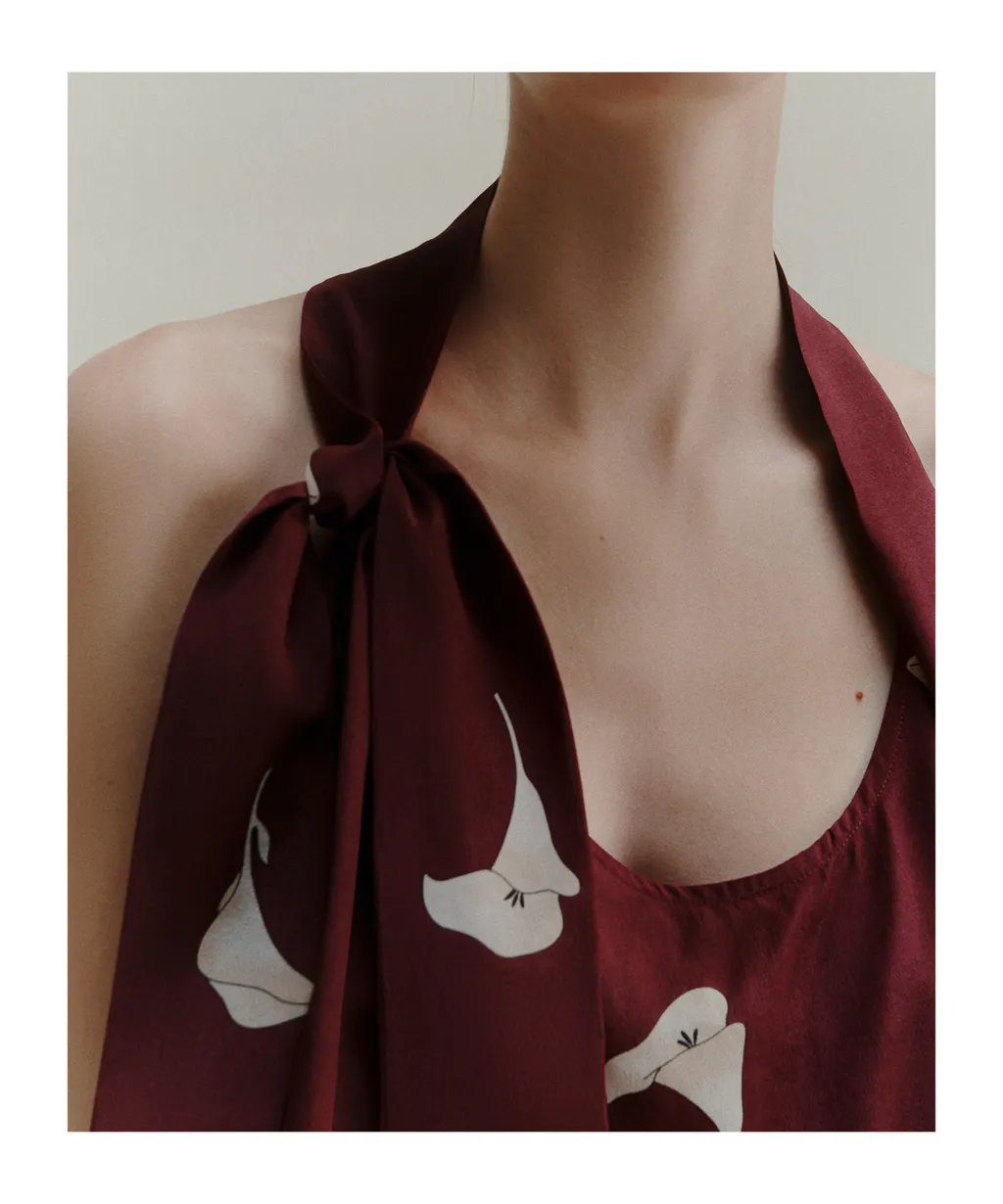 Printed Silk Top