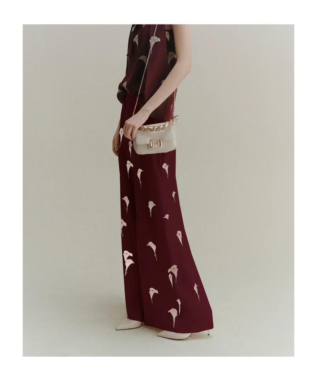 Voile Wide-Leg Trousers