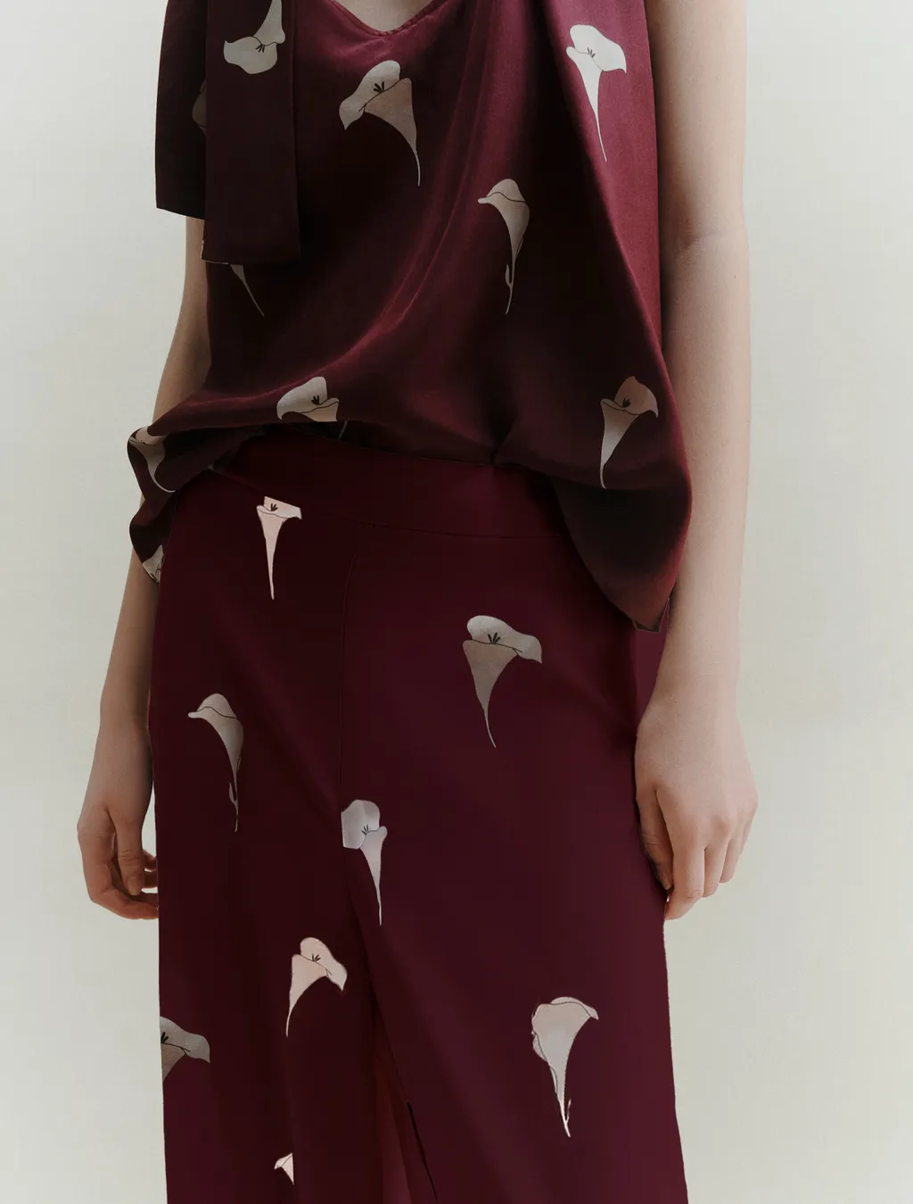 Voile Wide-Leg Trousers