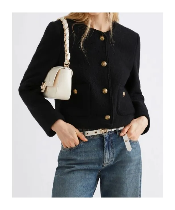 Straight-Fit Bouclé Jacket