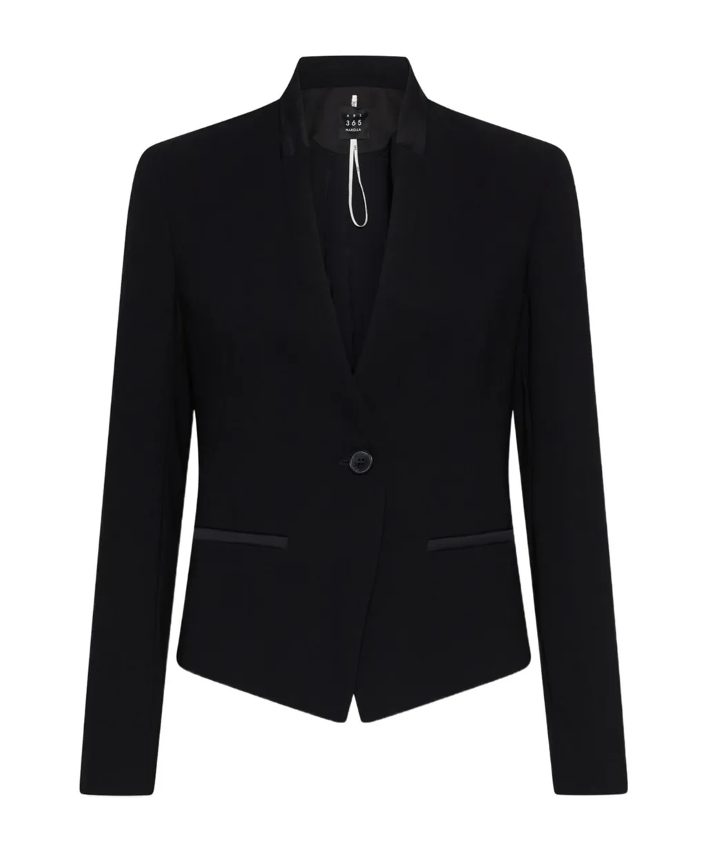 Crepe Envers Satin Blazer