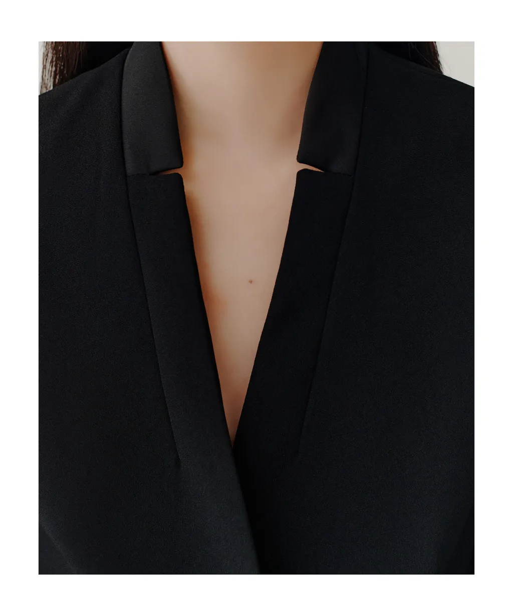 Crepe Envers Satin Blazer