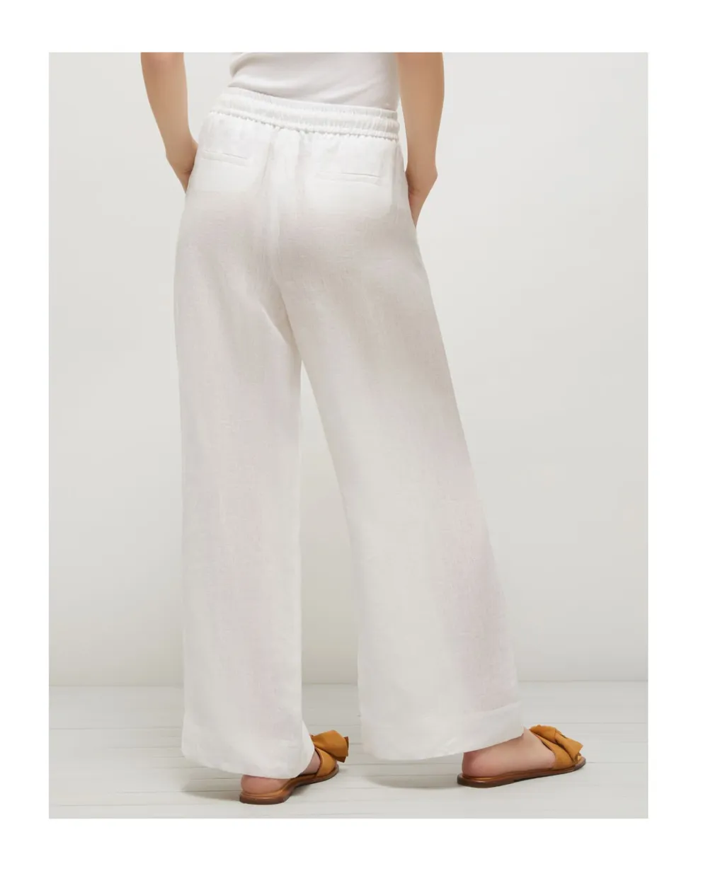 Straight Linen Trousers