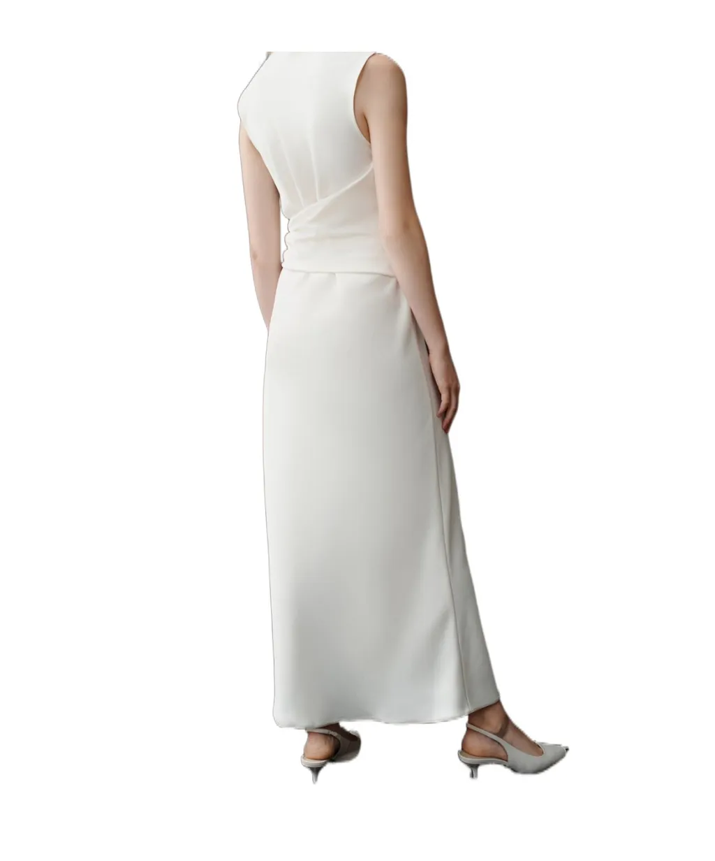Long Recycled Satin Dress