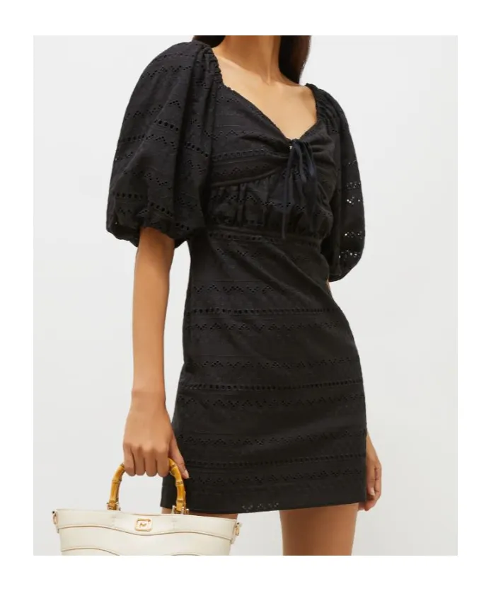 Puff-Sleeve Dress