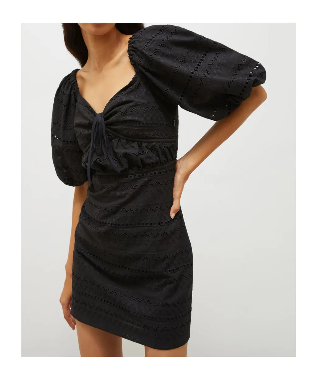 Puff-Sleeve Dress