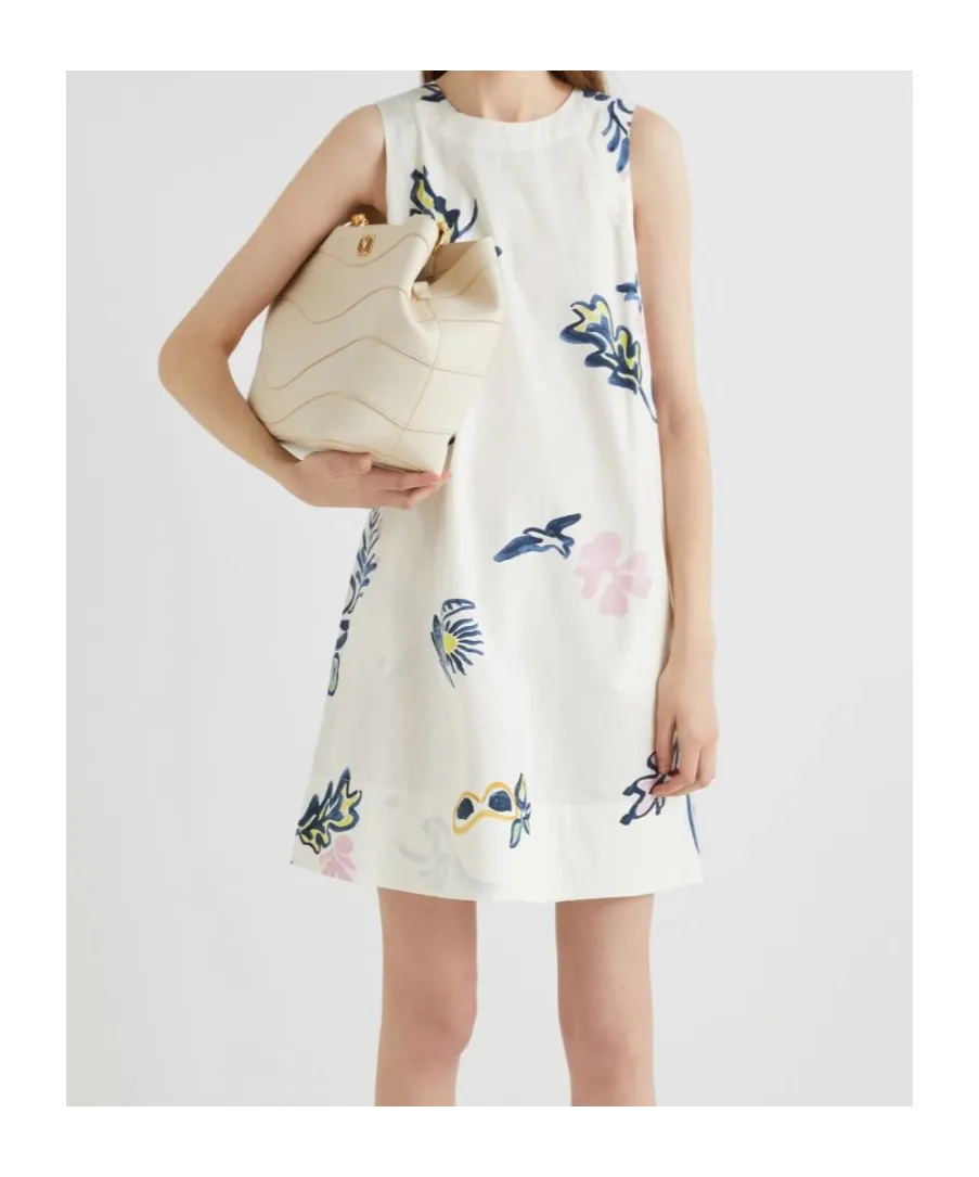 Flared Poplin Dress